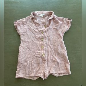 Mable dusty pink gauze romper s/m